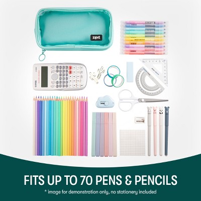 ZIPIT Half & Half Pencil Case, Mint