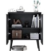 Sevobal Decorative Storage Cabinets, Self-Serve Lockers Recessed Cabinets In Kitchen and Dining Room Entrance Cabinets, Black 23.6*11.8*27.6 - 4 of 4
