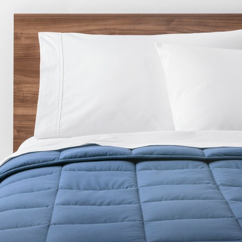 Light Blue Solid Down Alternative Comforter King Made By