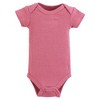 Hudson Baby Girls Thermal Preemie Layette Set 4pc Short Sleeve Outfit, Creative Rainbows, Preemie - 4 of 4