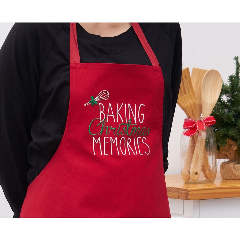 C&F Home Baking Xmas Memories Embroidered Apron, 3 of 5