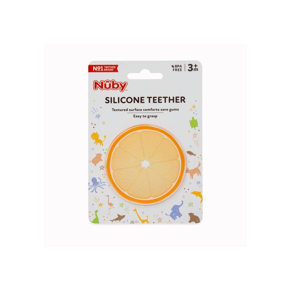 Nuby Silicone Fruit Teether - Orange -  82813865