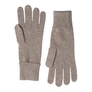 JENNIE LIU 100% Cashmere Knitted Gloves - 1 of 2