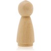 Bright Creations 50 Pack Unfinished Wooden Peg Angel Doll Bodies, Natural Wood Figures for Painting, DIY Arts and Crafts for Kids, 2 inches Tall - 3 of 4
