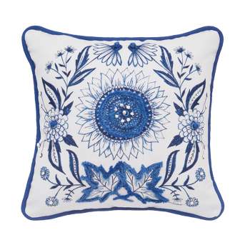 C&F Home Blue Harvest Sunflower Pillow