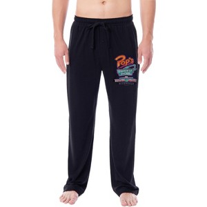 Riverdale Men's Pop's Chock'lit Shoppe CW TV Show Sleep Pajama Pants Black - 1 of 3
