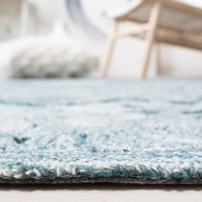 Trace TRC601 Hand Tufted Area Rug - Turquoise/Green - 6'x6' - Safavieh.