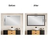 Amanti Art Mirror Makeover Bathroom Mirror Frame Border Kit - Fully Assembled Peel and Stick Frame - Mirror NOT Included - Furniture Espresso Trim - 4 of 4