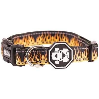 Fresh Pawz Flame Thrower Dog Collar - L