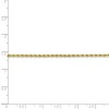Black Bow Jewelry 2mm, 10k Yellow Gold Diamond Cut Solid Rope Chain Anklet - 4 of 4