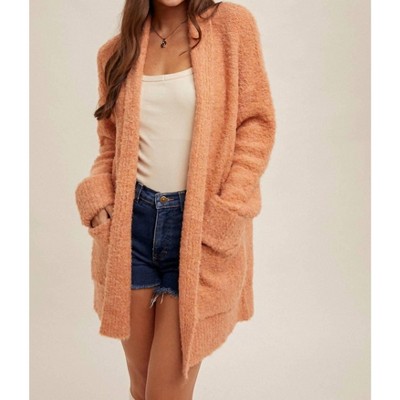 Women's Fuzzy Cardigan - Hem & Thread