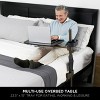 Signature Life Freedom Overbed Table, Large Bedside Swivel Tray & Laptop Desk, Black - 2 of 4
