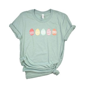 Simply Sage Market Women's Easter Eggs Short Sleeve Graphic Tee - 1 of 3