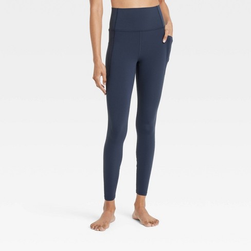 Women s Everyday Soft Ultra High rise Pocketed Leggings All In Motion Navy Blue S Target