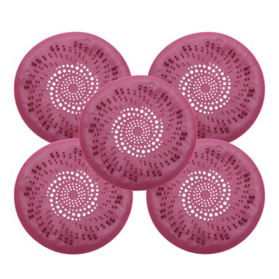 Unique Bargains Silicone Flexible Round Washable with Suction Cups Tub Drain Stoppers 5 Pcs