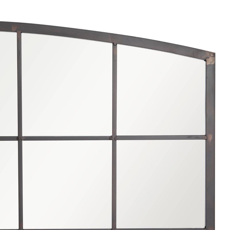 Metal Window Pane Inspired Wall Mirror with Arched Top - Olivia & May, 5 of 20