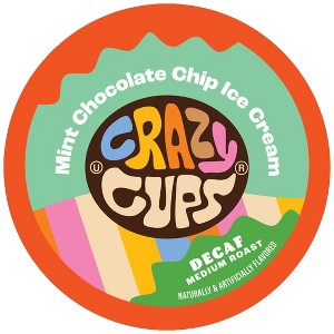 Crazy Cups Decaf Mint Chocolate Chip Ice Cream Flavored Coffee Pods - 1 of 4