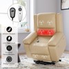 Power Lift Recliner Chair - Heat and Massage, Faux PU Electric Lift Recliner for Elderly & Mobility Impaired, Adjustable Back and Legs - 4 of 4