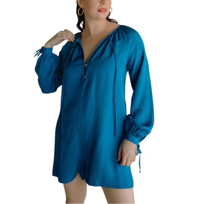 Women's Cleone Woven Romper - FRNCH