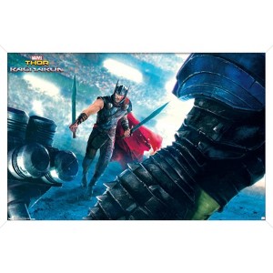 Trends International Marvel Cinematic Universe - Thor - Ragnarök - Arena Thor Framed Wall Poster Prints - 1 of 4