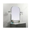 Elegant Lighting Metal Frame Arch Mirror 36x42 Inch in Silver - 3 of 4