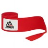 Amber Fight Gear Mexican Style 200 Inch Elastic Handwraps - Breathable, Machine Washable for MMA, Boxing, Kickboxing, Muay Thai, Red, Sold as a Pair - 3 of 4
