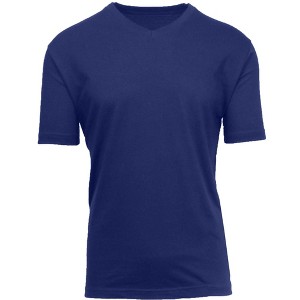 Blue Ice Men's Short Sleeve V-Neck Modern Fit Cotton Blend Classic Tee - 1 of 2