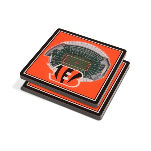 Nfl Cincinnati Bengals 3d Stadium View Coaster : Target