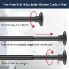 LunaLulinlk Shower Curtain Rod, 29-94 Inches, Adjustable Black Steel Shower Rods for Bathroom - 3 of 4