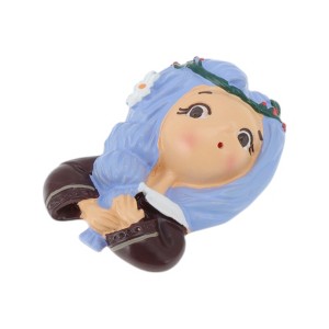 Unique Bargains Decorative Magnets Magnetic Fridge Sticker Irregular Shape Resin Black Beige Orange 1Pc - 1 of 3