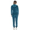 Women's 2 Piece Velour Tracksuit Set - White Mark - 4 of 4
