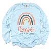 Simply Sage Market Teacher Livin' The Dream Rainbow Garment Dyed Long Sleeve - 3 of 4