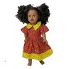 Doll Clothes Superstore Matching Girls Dolls Size 5 Prairie Red Dress - 3 of 3
