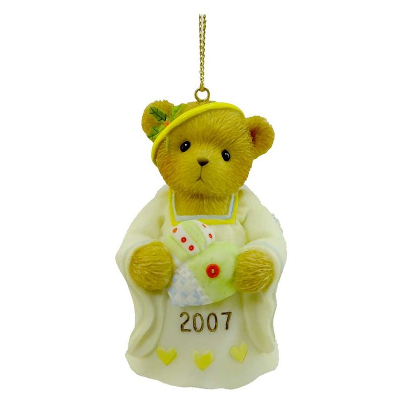 Cherished Teddies 3.0 Inch Tis The Season To Be Filled With Love Angel 2007 Dated Ornament Tree Ornaments, 1 of 3