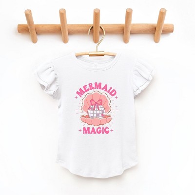 The Juniper Shop Mermaid Magic Toddler Flutter Sleeve Tee