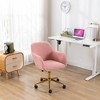 Vynxaria Modern Accent Chairs for Vanity or Office - Adjustable Height & 360° Swivel, Multiple Colors - 2 of 4