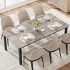 78.7 Inch Long Kitchen Table for 6-8, Dining Room Table for Kitchen Living Room, Large Rectangular Dinner Tables - 4 of 4