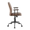 LumiSource Fredrick Office Chair Black Metal/Espresso PU - 2 of 4