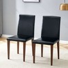 Sapphtopaz Modern Dining Chairs Armless Upholstered Dining Chair with Metal Legs Mid-Backrest Chairs for Kitchen, Dining Room - 2 of 4