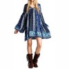 Women's Patch Print Baby Doll Dress - Velzera - 2 of 4