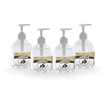 NCAA Colorado Buffaloes 16oz Pump Top Hand Sanitizer - 4pk