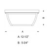 Vaxcel Granville 2 - Light Flush Mount in  Oil Burnished Bronze - 3 of 4