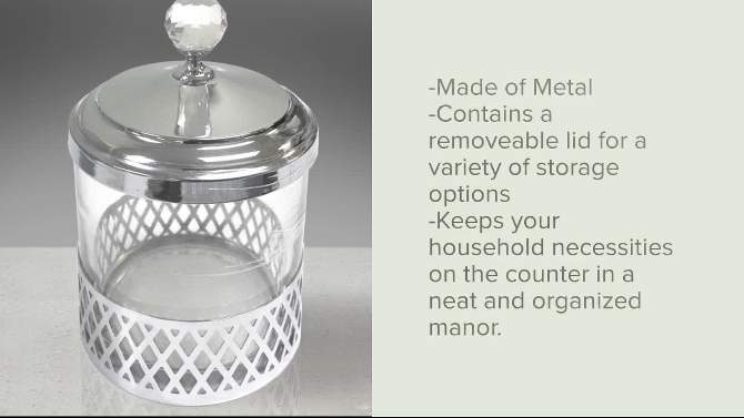 Mesh Cotton Jar Silver - Popular Bath Popular Home, 6 of 7, play video
