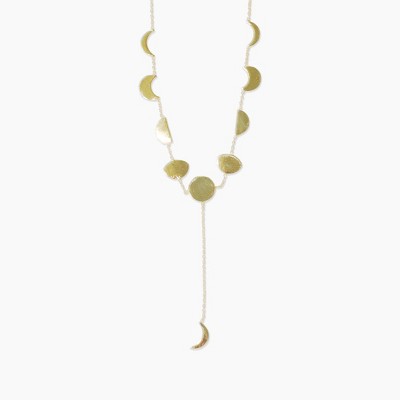Sanctuary Project by sanctuaire Moon Phases Y Necklace Gold