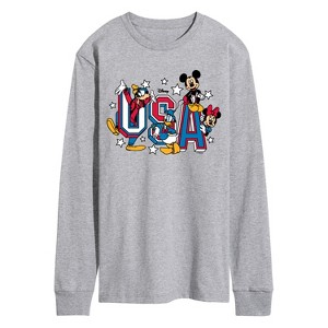 Men's - Disney - Disney Usa Long Sleeve Graphic T-Shirt - 1 of 3