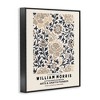 Stupell Industries Flower Blossom Silhouettes Pattern Exhibition Flyer Framed Giclee Art, Black, 11" x 14" - 2 of 4