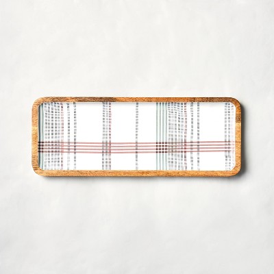 Wood + Enamel Tray - Medium