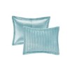 Sapphtopaz 3-Peice Faux Fur Comforter Set, All-Over Pleated Fur Bedding Set with Matching Shams, Hypoallergenic Polyester, OEKO-TEX Certified - 3 of 4