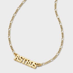 Bijoux Sport by Luv Aj MLB Gold Nameplate Pendant Necklace - 1 of 4