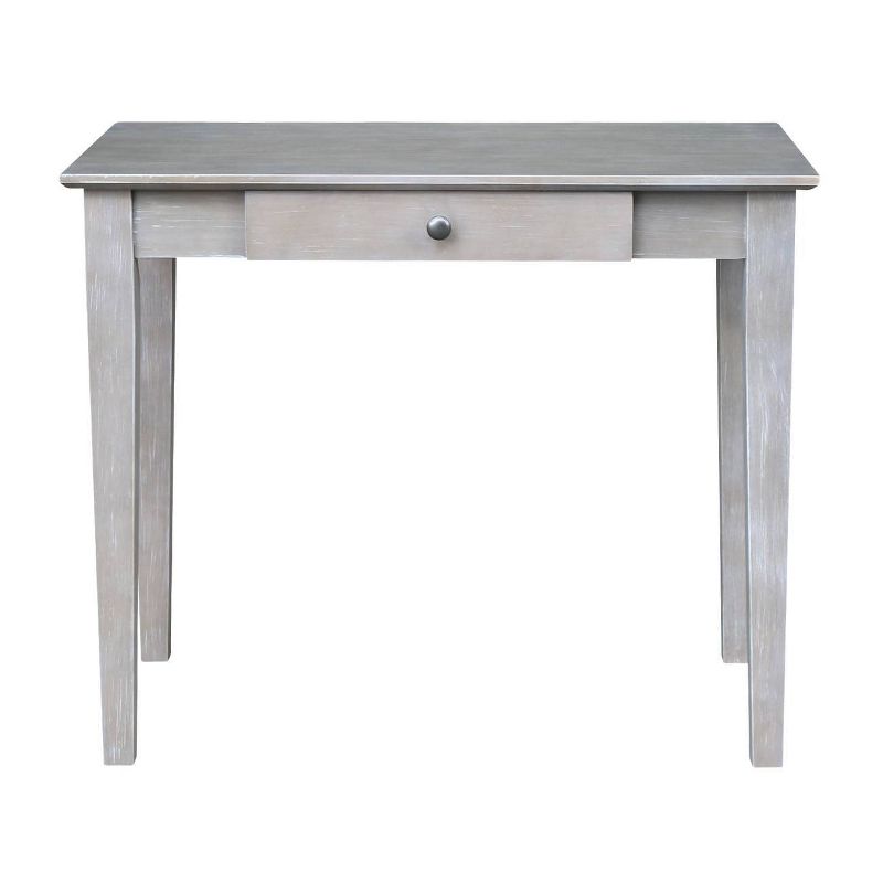 Small Desk with Drawer and Chair Washed Gray/Taupe - International Concepts, 5 of 13